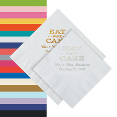 Eat Cake Personalized Luncheon Napkins