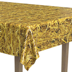 Straw Plastic Table Cover