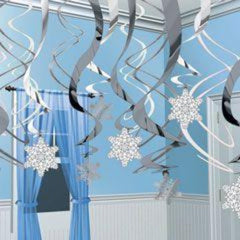 Snowflake Swirl Decorations