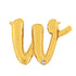 14  Script Letter  W  Gold (Air-Fill Only)