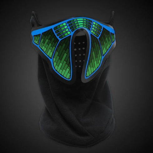 EL Wire  Sound Activated Half Mask