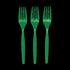 Kelly Green Color Plastic Forks