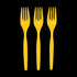 Yellow Color Plastic Forks