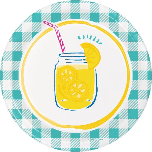 Lemonade Themed Party Dinner Plates