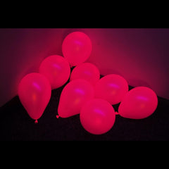 Blacklight Reactive Latex 5 inch Decorator Balloons - Magenta