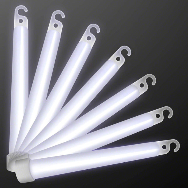 6 Inch Premium White Glow Sticks