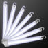 6 Inch Premium White Glow Sticks - Pack of 12