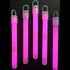 6 Inch Slim Pink Glow Sticks With Lanyards - Pack of 12