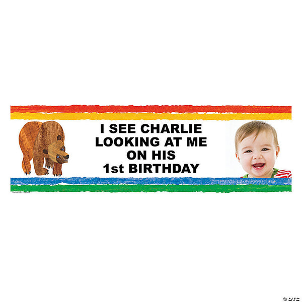 Eric Carle Brown Bear, Brown Bear, What Do You See Photo Custom Banner - Small