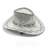 Stylish Silver Sequin Cowboy Hat
