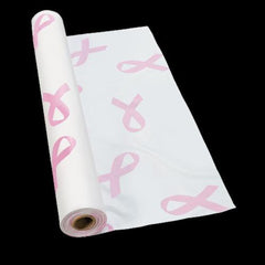 Breast Cancer Awareness Plastic Tablecloth Roll - 100 Feet