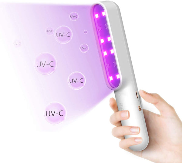 Portable UV Sterilizer Light Wand, 7W USB Charge Sanitizing Lamp