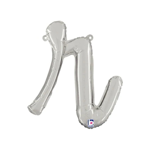14  Script Letter  R  Silver (Air-Fill Only)