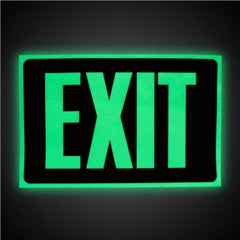 Glow In the Dark Exit Sign
