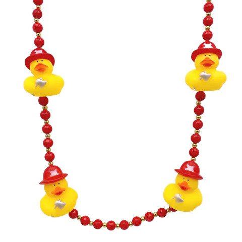 42 Fireman Rubber Duck Mardi Gras Beads
