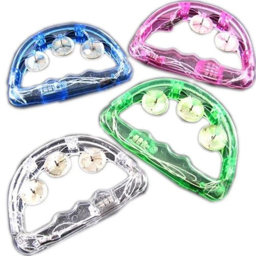 Small LED Flashing Light Up Tambourine