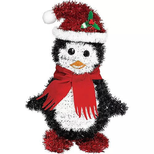 Tinsel Penguin Santa