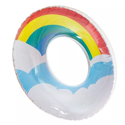 35 Inch Inflatable Rainbow Float Tube