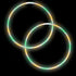 22 Inch Premium Swirl Glow Stick Necklaces - Green Yellow Purple