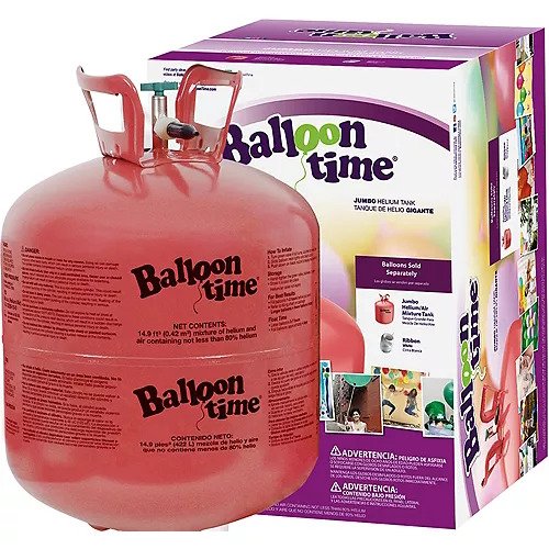 Large Balloon Helium Tank 14.9 cu ft