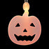 LED Acrylic Pumpkin Necklace