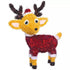 3D Tinsel Reindeer with Santa Hat
