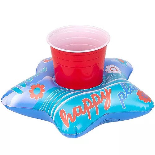 9.8 Inch Inflatable Happy Place Drink Float