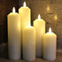 LED New 3D Flame Technology Candles With Timer