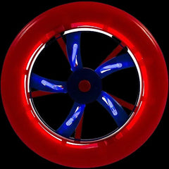 Patriotic Red, White & Blue Glow Stick Flying Disc