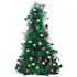 Large Tinsel Tree with Ornaments