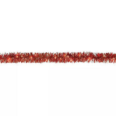 9 Feet Light-Up Gold & Red Tinsel Garland