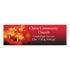 Candlelight Christmas Custom Banner - Medium