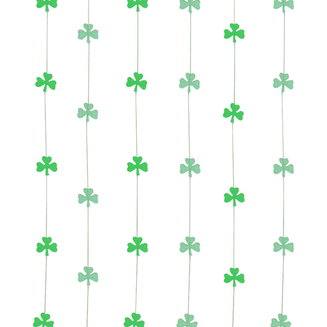 Glitter Shamrock String Decorations
