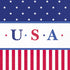 USA Stars & Stripes Lunch Dinner Napkins | PartyGlowz