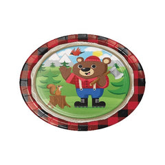 9" Buffalo Plaid Plates