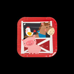 Farm Party Paper Dessert Plates