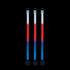 Patriotic Tri-Color Red White Blue 9" Glow Sticks | PartyGlowz