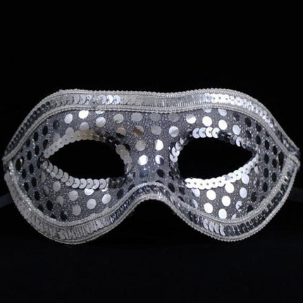 Silver Sequin Face Mask