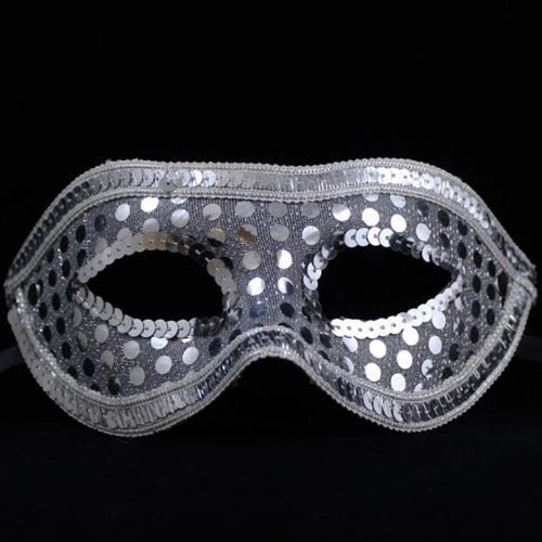 Silver Sequin Face Mask