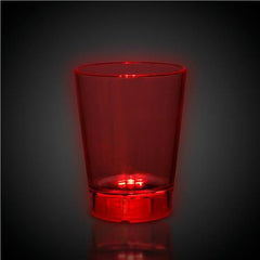 LED Light Up Red Liquid Activated 1.5 Oz Shot Glass