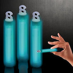 4 Inch Premium Aqua Glow Sticks - Pack of 25