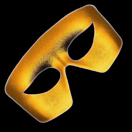 Mardi Gras Gold Masquerade Non Light-up Metallic Mask