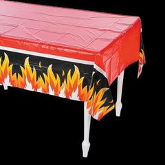 Firefighter Party Plastic Tablecloth