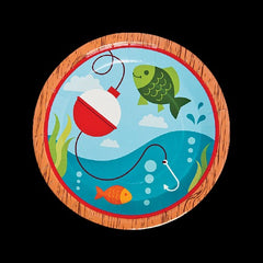 Little Fisherman Paper Dinner Plates
