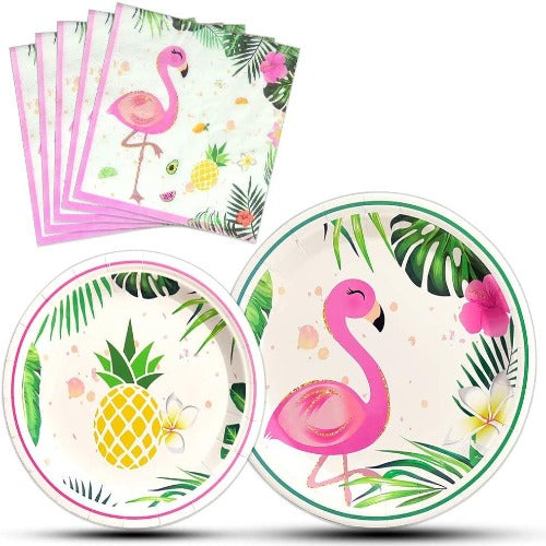 Flamingo Party Supplies Set