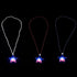 LED Light Up USA Flag Star Necklaces With Beads - Assorted