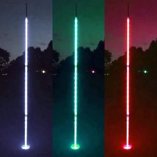 LED Light Up 6.5 ft Night Golf Putting Flag Sticks