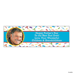 Flashy Stache Party Photo Custom Banner - Small