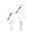 Clear Hand Sanitizer Empty Bottles With Flip Cap and Keychain 30ml and 50ml (Pack of 2)