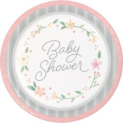 Floral Baby Shower Dinner Plates